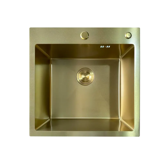 Мийка Mixxus MH5050 Micro Decor з нержавіючої сталі матове золото (3.0/0.8) MI8214 Харків