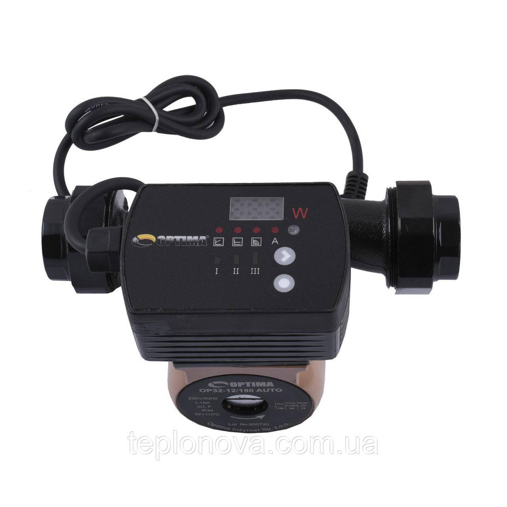 Насос циркуляційний енергоощадний Optima OP32-12AUTO 180 мм + гайки Чернівці - фото 2