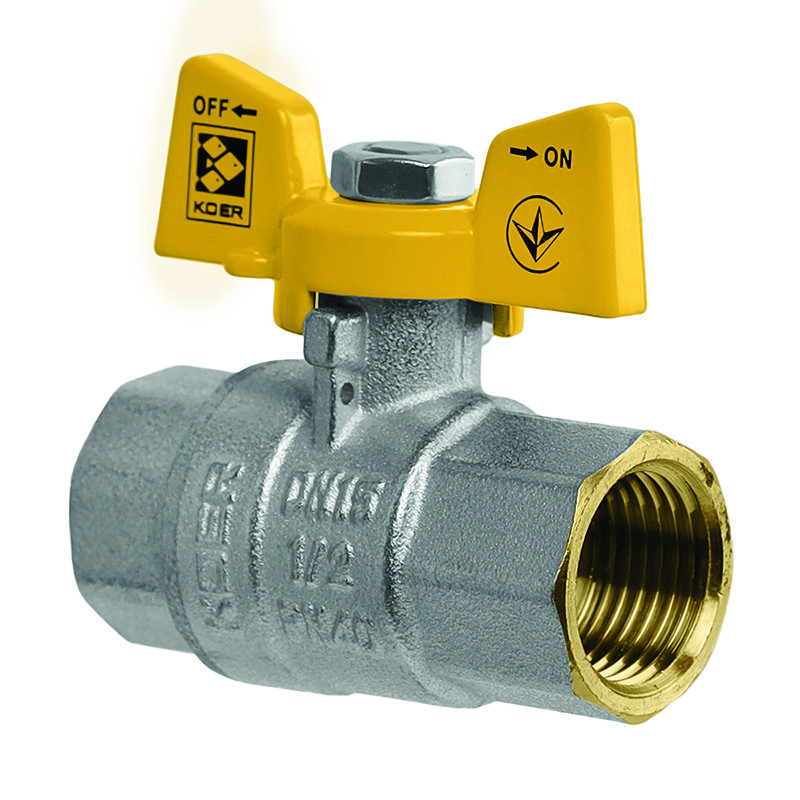 Кран кульовий Koer KG.207 - 1/2" FF ГГМ (газ) (KR4958)   ( 25441 ) Харків - фото 2