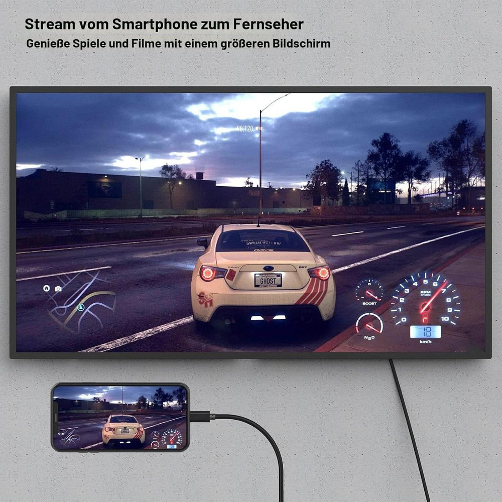 Кабель USB Type-C (Thunderbolt 3) to HDMI 4K 30Hz 1.8 м Benfei алюмінієвий штекер Київ - фото 5