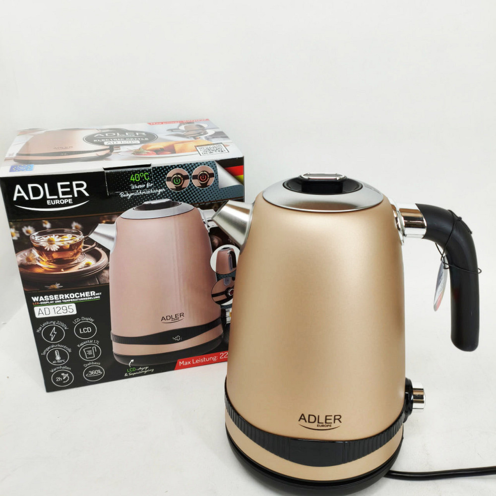 Электрический чайник с автоотключением Adler AD 1295 1.7л 1850Вт, Чайник для дома удобный SU-87 Львов - изображение 8