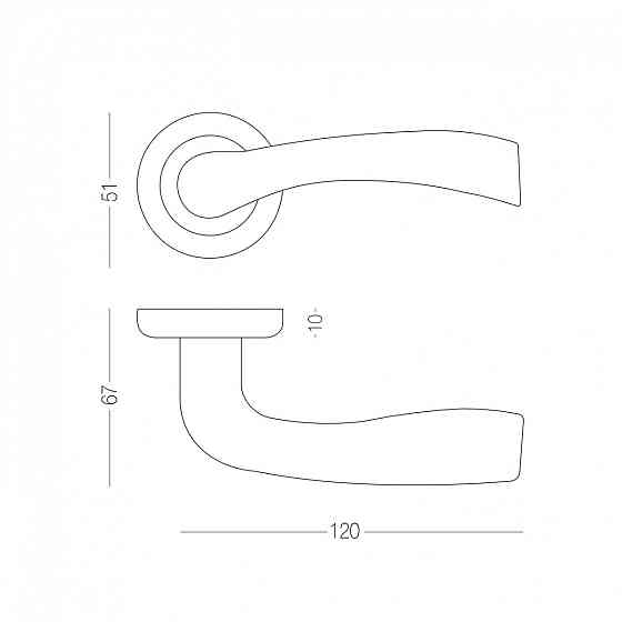 РУЧКА ДЛЯ ДВЕРЕЙ НА РОЗЕТЦІ SENSO Київ
