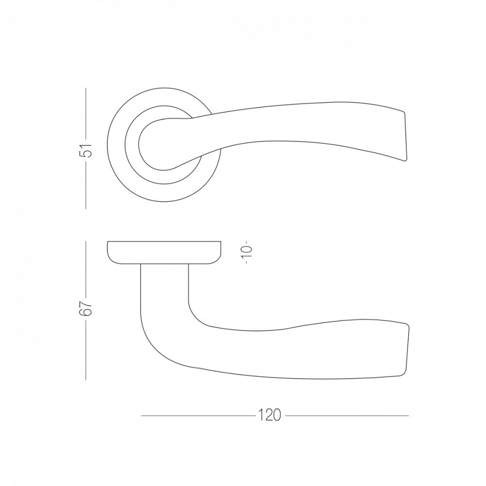 РУЧКА ДЛЯ ДВЕРЕЙ НА РОЗЕТЦІ SENSO Київ - фото 3