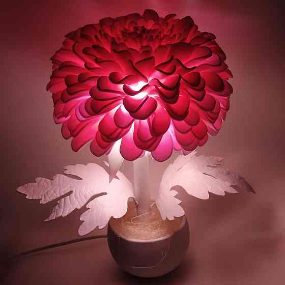 Світильник-нічник "Рожева хризантема" Дніпро