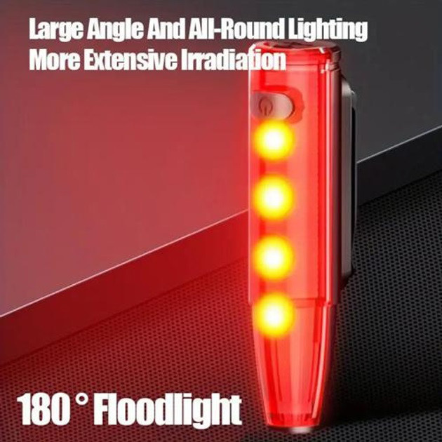 Велоліхтар на багажник LEADBIKE LD77-LS-4 LED, Задній акумуляторний велоліхтар, EI-258 що перезаряджається Київ - фото 10