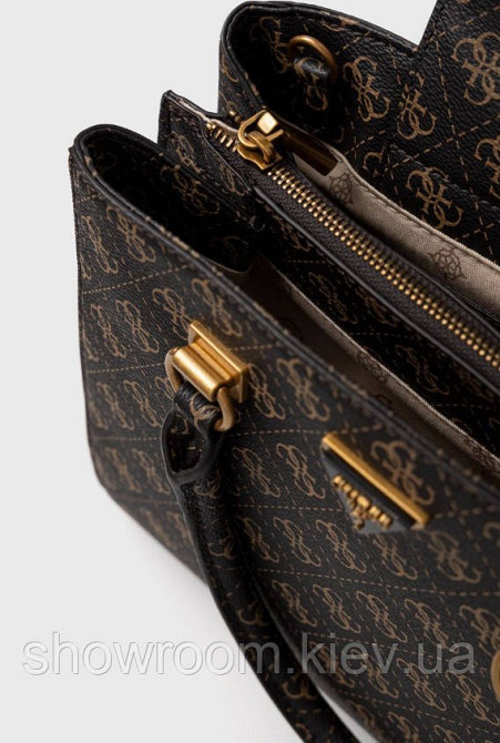 Жіноча сумка Guess (841606) коричнева Київ - фото 2