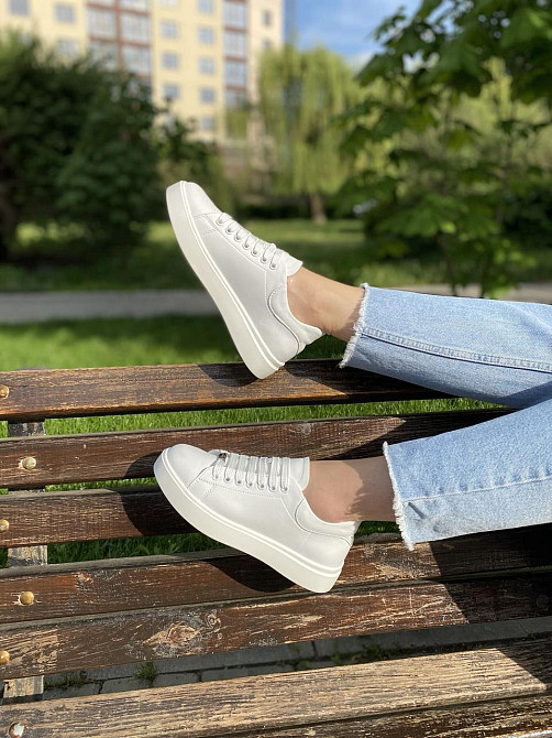 Kentro Кросівки жіночі KENTO 2171 білі (весна-осінь, шкіра натуральна) (2647) 36р.40р.41р. Коломия - фото 4