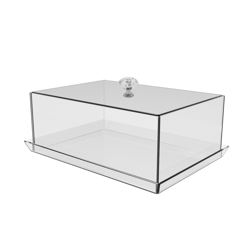 Тарелка для сыра без ножки EKOSTAR из акрила 276х196х100 Киев - изображение 1