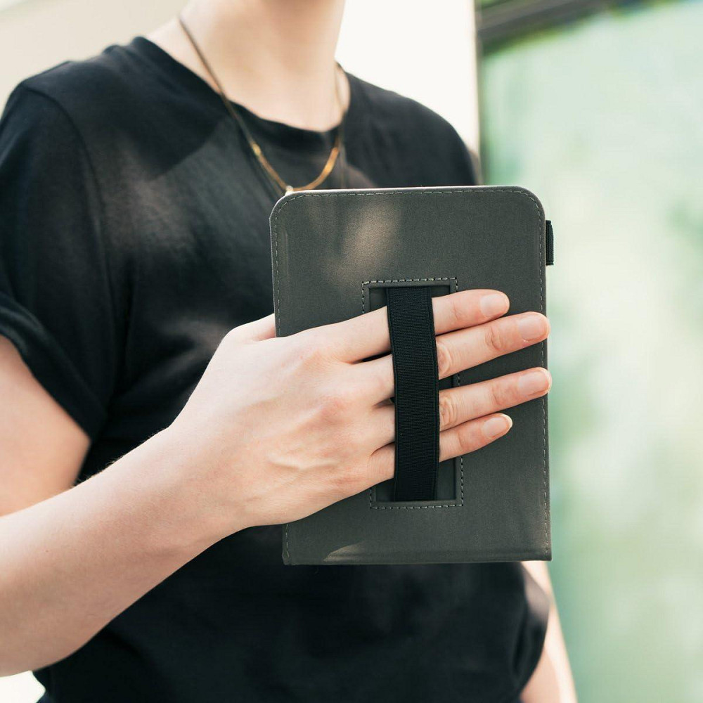 Фірмовий чохол kwmobile для Kobo Aura ONE - із ремінцем на зап'ястя та підставкою - захисний чохол для електронної книги Дніпро - фото 5