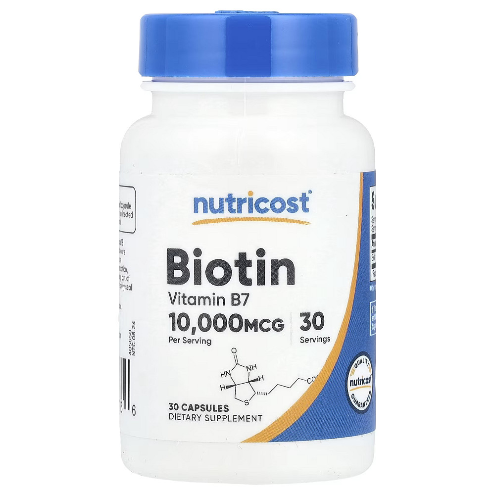 Biotin, 10,000 mcg, 30 Capsules Луцк - изображение 1