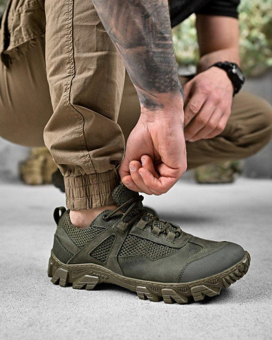 Тактичні кросівки OMEGA сітка олива ДЛ6570 Одеса - фото 15