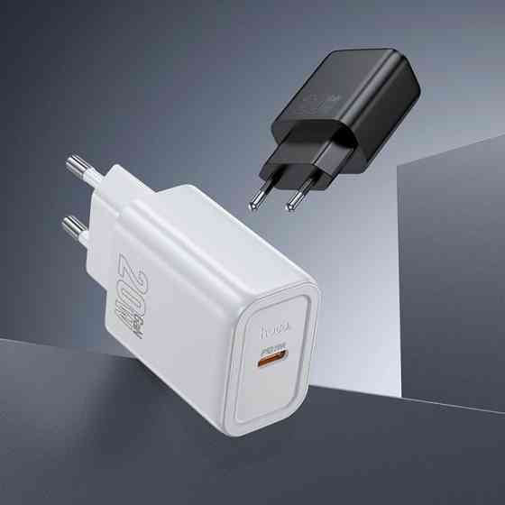 Сетевое зарядное устройство HOCO N60 Gentle single port PD20W charger (EU) White Одесса