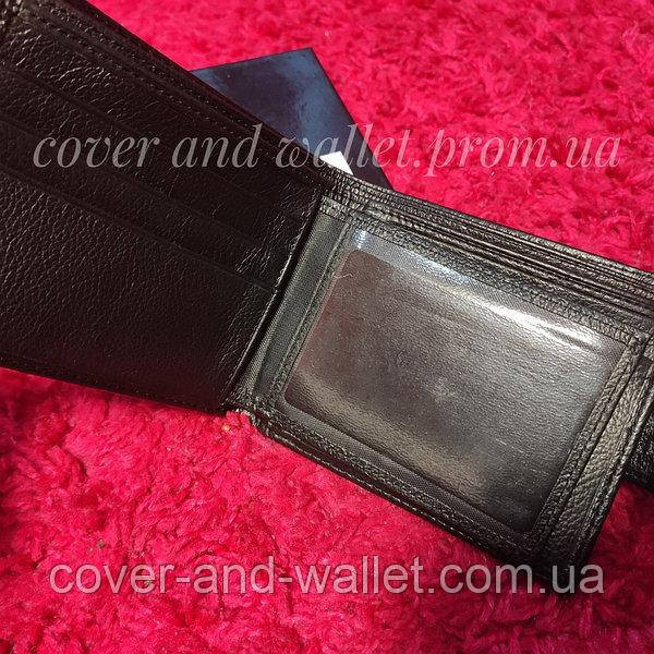 Классический мужской кожаный кошелек черного цвета Marco Coverna Киев - изображение 7