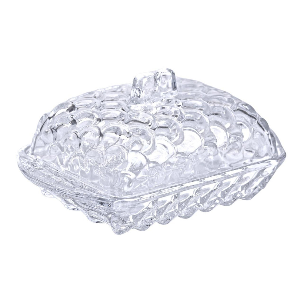 Yiwu Маслянка для вершкового масла 17х10.5х8 см з кришкою зі скла HP-YH-46 Киев - изображение 3