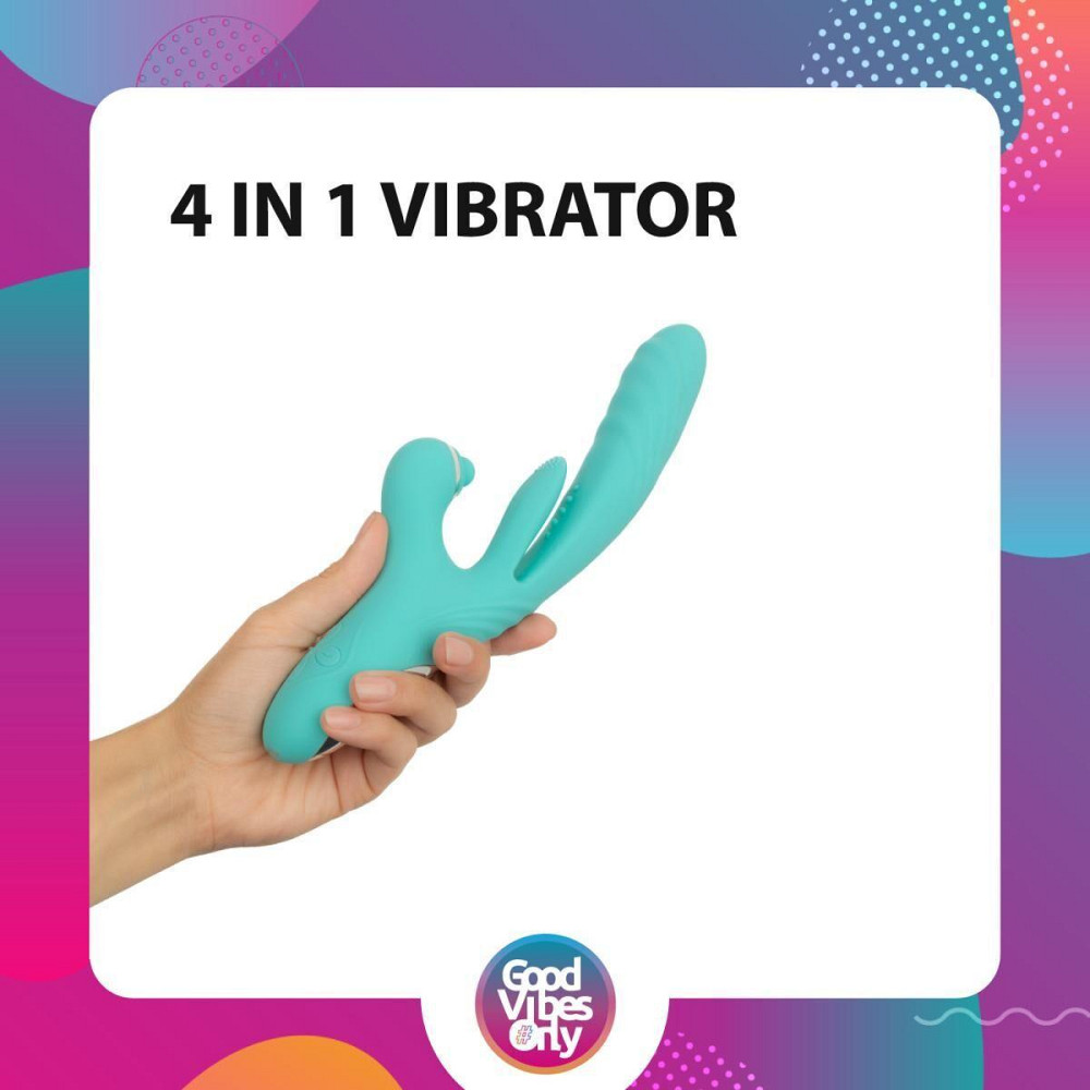 Вібратор-кролик Good Vibes Only - Lisa Thrusting Rabbit Vibrator with G-Spot Stimulator Sex Aura Київ - фото 10