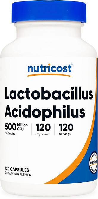 Lactobacillus Acidophilus, 50 mg (500 Million CFU), 120 Capsules Луцк - изображение 1