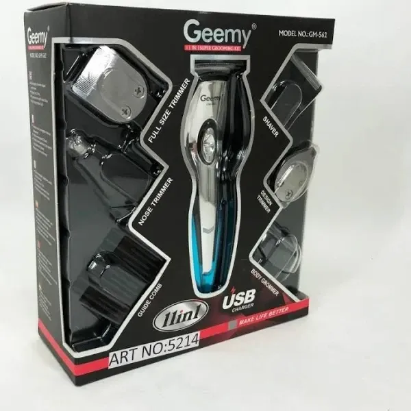Машинка для стрижки з підставкою GEMEI GM-562 4 насадки, 45 хвилин автономної роботи 5214 Одеса - фото 2