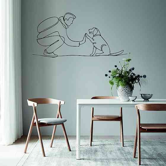 Декоративное настенное Панно «Домашний питомец» Декор на стену 110*52 см, Черный Киев