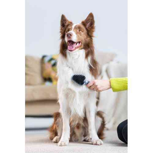 Гребінець-щітка FURminator для котів та собак, двостороння, з гумовою ручкою та захисними кульками Київ