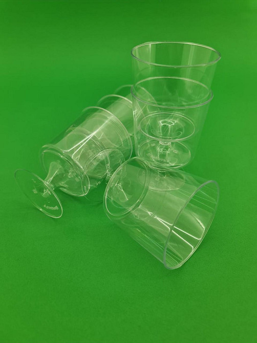 Чарка склоподібна прозора 200 мл 8 штук Харків - фото 2