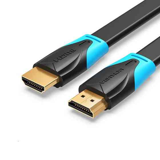 Плоский HDMI-кабель Vention 1.5 м черный Киев