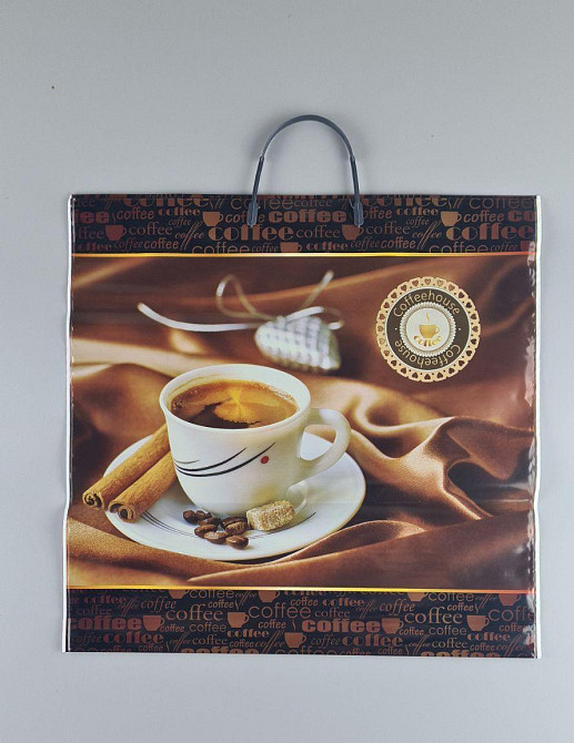 Полиэтиленовый пакет (40х40) с пластиковой ручкой 