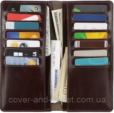 Стильний бордовий шкіряний купюрник ручної роботи ST Leather Київ - фото 8