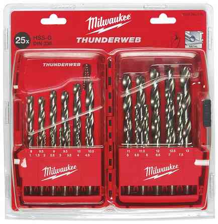 Набор сверл по металлу THUNDERWEB HSS-G MILWAUKEE DIN338, (25шт) (замена на 4932493870) Одесса
