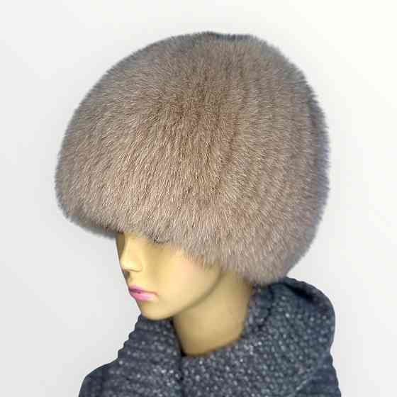 Шапка меховая женская сноп Анастасия Бежевый Харьков