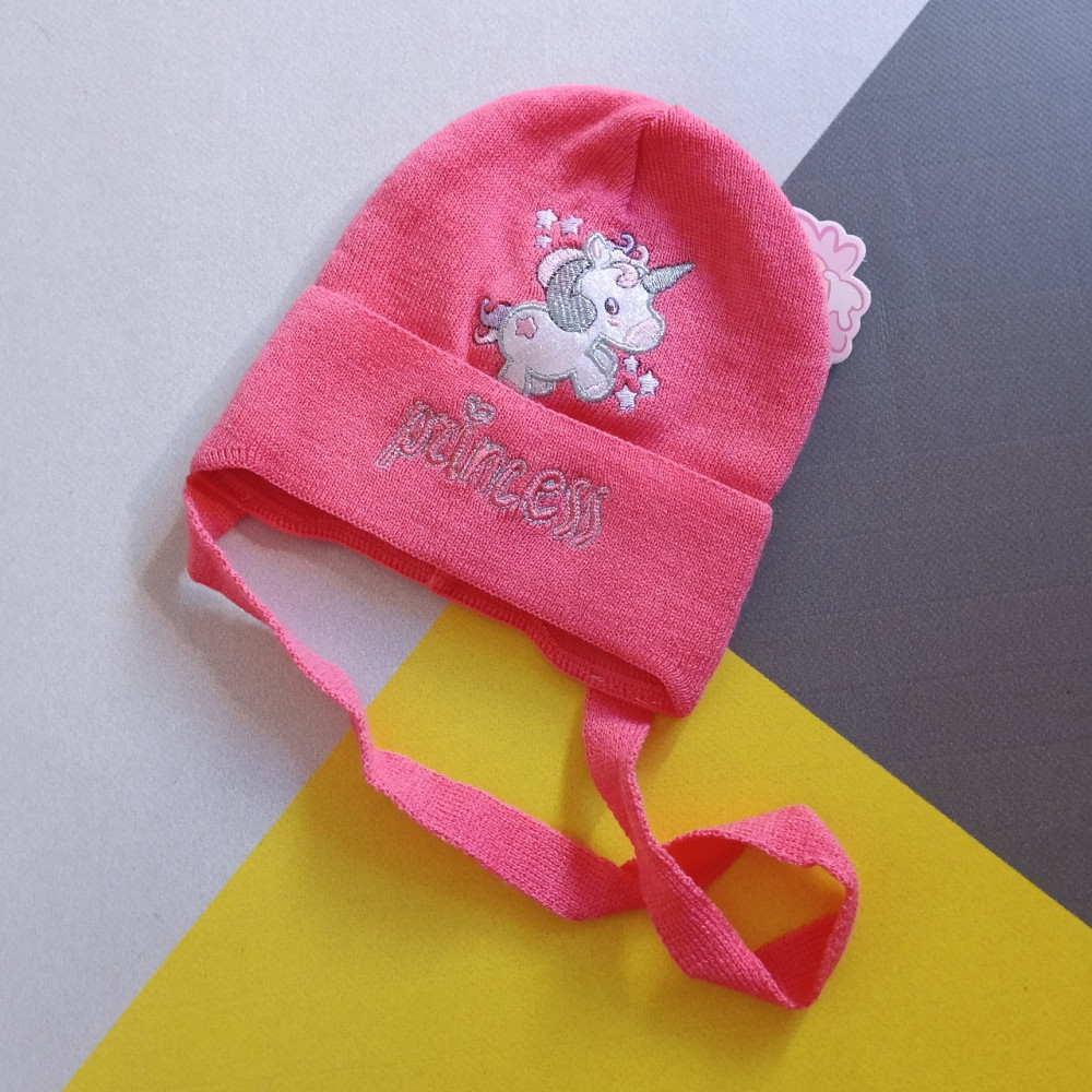 Шапочка для девочек 40-42см на завязках Киев - изображение 3