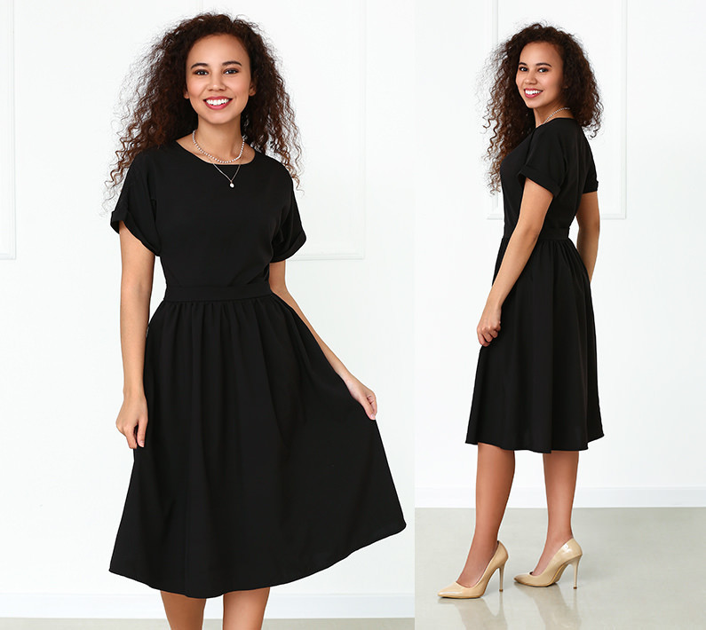 Жіноче плаття міді з короткими рукавами "Валенсія" оптом та по дропшипінгу | Норма Київ - фото 7