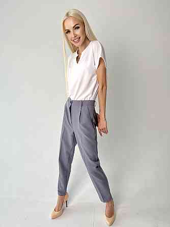 Класичні вкорочені брюки "Prime" оптом | Норма Сірий, 42 Київ