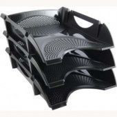 Лоток горизонтальний "Koh-i-noor" 754144 прозорий чорн. , шт Київ - фото 1