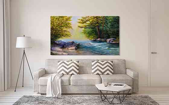 Картина холст в гостиную / спальню Лісова природа    MLP_307 60x100 см Киев