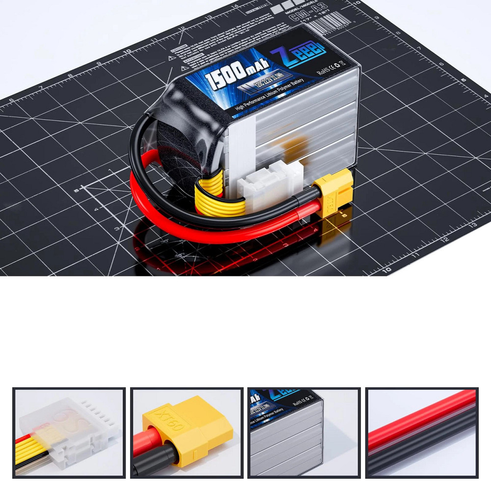 Акумулятор Zeee 22.2V 120C 1500mah 6S RC Lipo XT60 Київ - фото 2