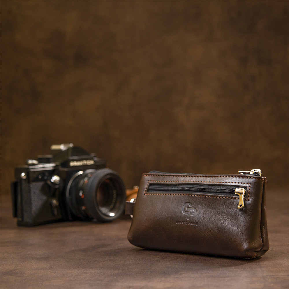 Шкіряна ключниця GRANDE PELLE 11381 Коричневий Київ - фото 3