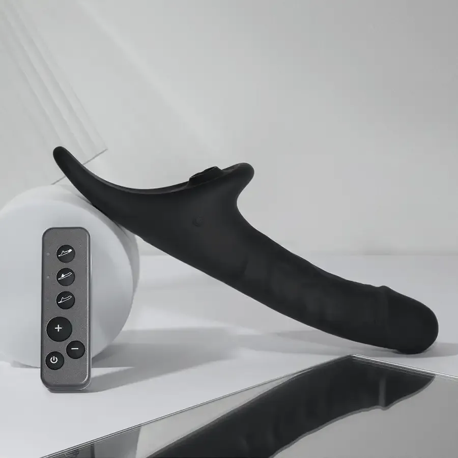Вібронасадка для страпону з вакуумною стимуляцією Strap-On-Me Multi Orgasm Realistic Dildo M Black Львов - изображение 2