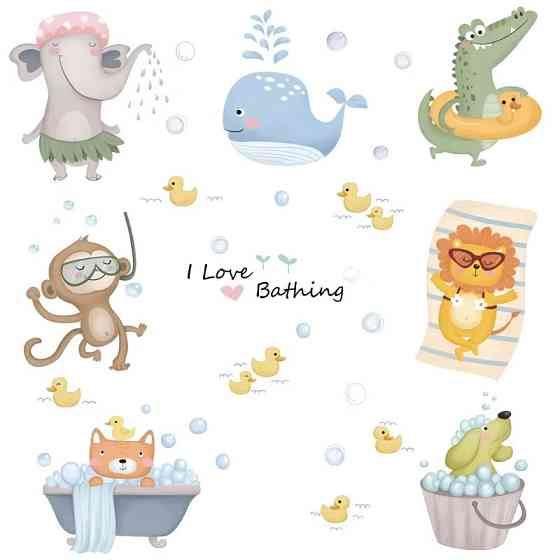 Набор наклеек виниловые на стену в детскую комнату 