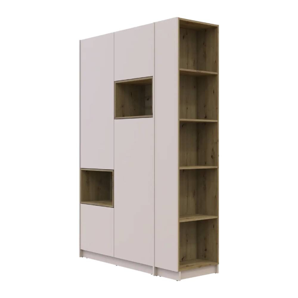 Шафа для одягу з нішою та етажеркою Doros Дейл Кашемір/Дуб Артизан 2 ДСП 143.2х52х220 DRS-011724 (44900336) Дніпро - фото 7