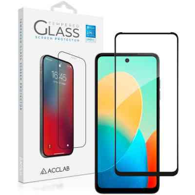 Стекло защитное ACCLAB Full Glue Tecno Spark Go 2024 Black (1283126589096) Винница
