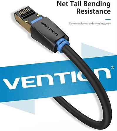 Патч-корд CAT 8 SFTP Ethernet, 20 m, Black (IKABQ) Чорний Харьков