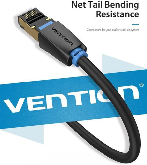 Патч-корд CAT 8 SFTP Ethernet, 20 m, Black (IKABQ) Чорний Харьков - изображение 6