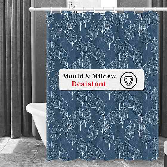 Шторка для ванны и душа с крючками 180x180 см водоотталкивающая шторка для ванной комнаты Каменец-Подольский