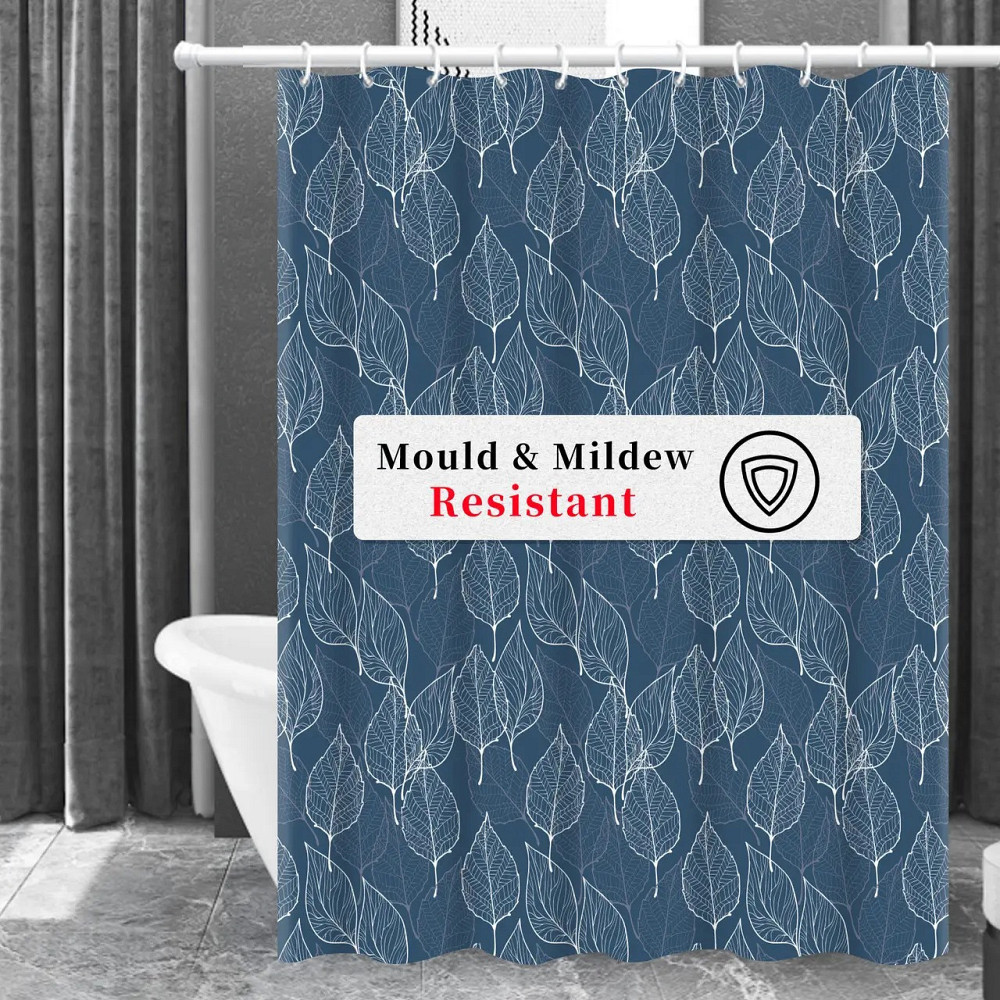 Шторка для ванны и душа с крючками 180x180 см водоотталкивающая шторка для ванной комнаты Каменец-Подольский - изображение 4