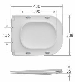 Унітаз-компакт Mixxus WAVE-0404-R 630х350х805mm, система змиву RIMLESS   ( MI6692 ) 39060 Харьков - изображение 14