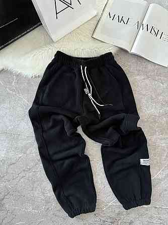 Жіночі базові теплі штани на флісі Чорний, 42/44 Одеса