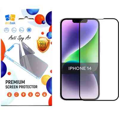 Стекло защитное Drobak Anty Spy Apple iPhone 14 Pro Max (Black) (535335) Винница