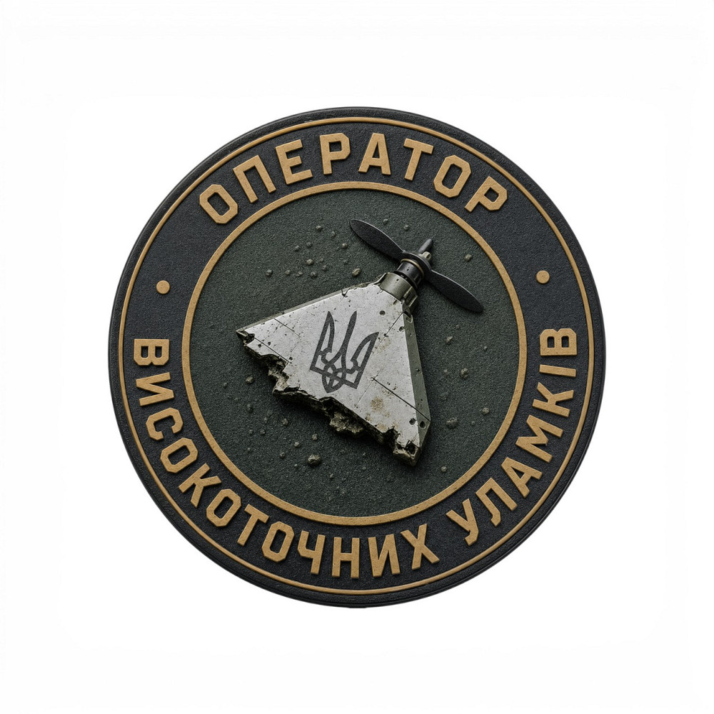Патч / шеврон Оператор високоточних уламків Запоріжжя - фото 1