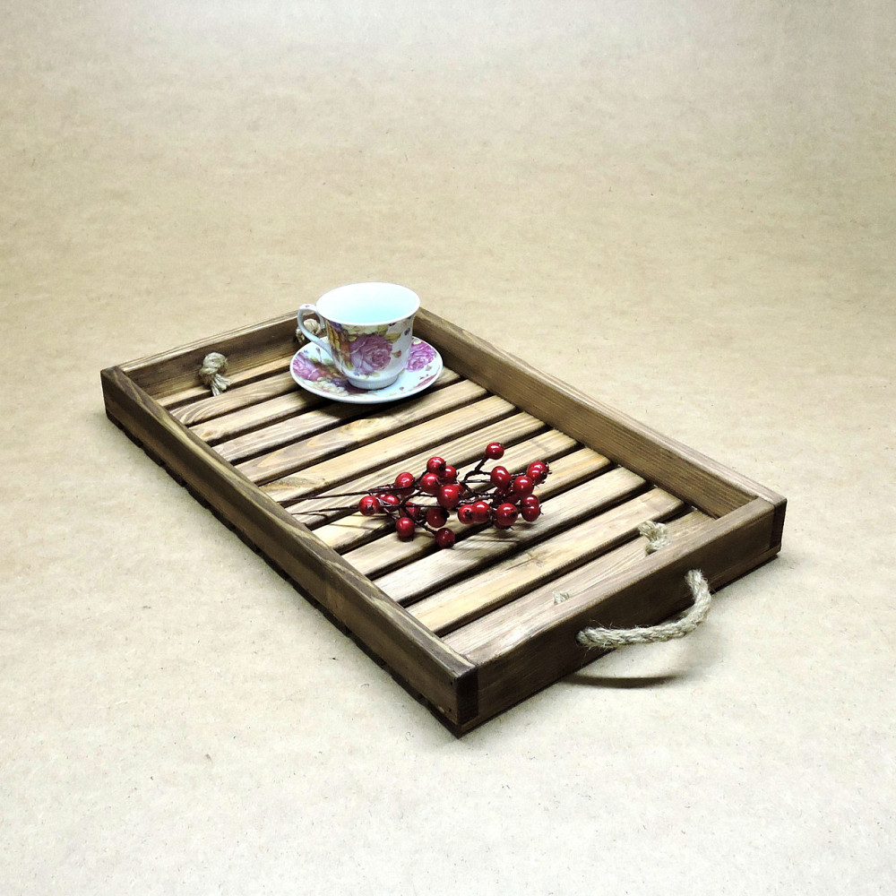 Піднос дерев'яний "Буйон" капучино Миколаїв - фото 1