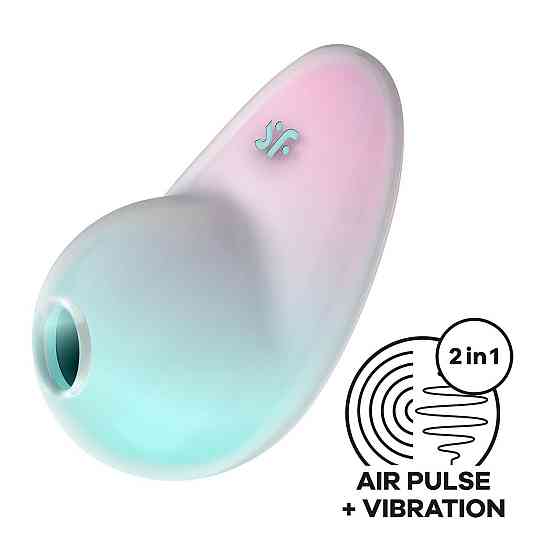 Вакуумний стимулятор з вібрацією Satisfyer Pixie Dust Mint/Pink Sex Aura Київ